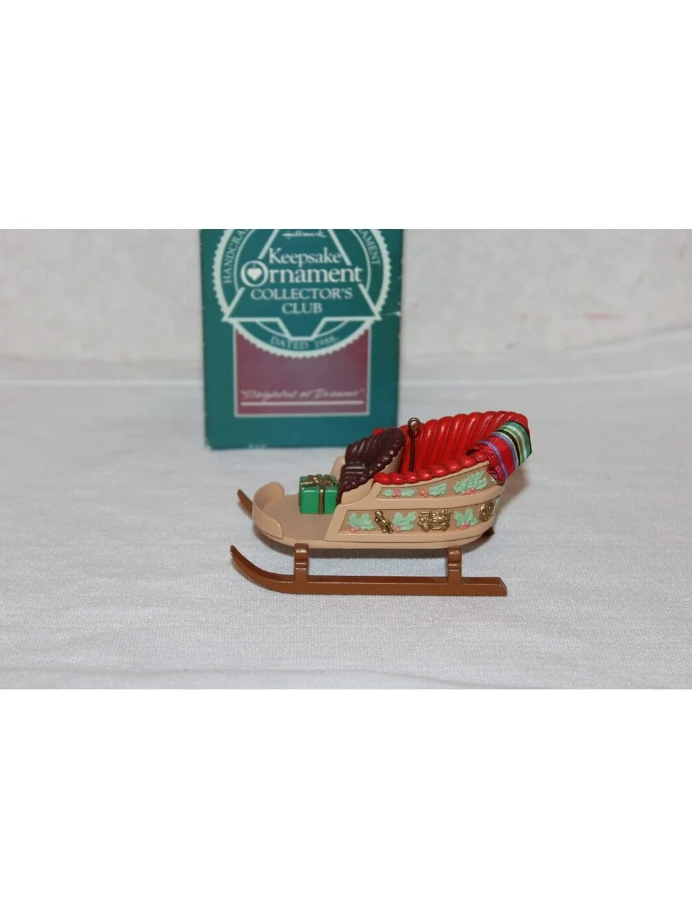 Hallmark 1988 Sleighful of Dreams Keepsake Christmas Ornament w/ Original Box